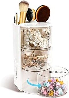 ¿Cuál es el precio promedio de los organizadores de accesorios para el cabello?