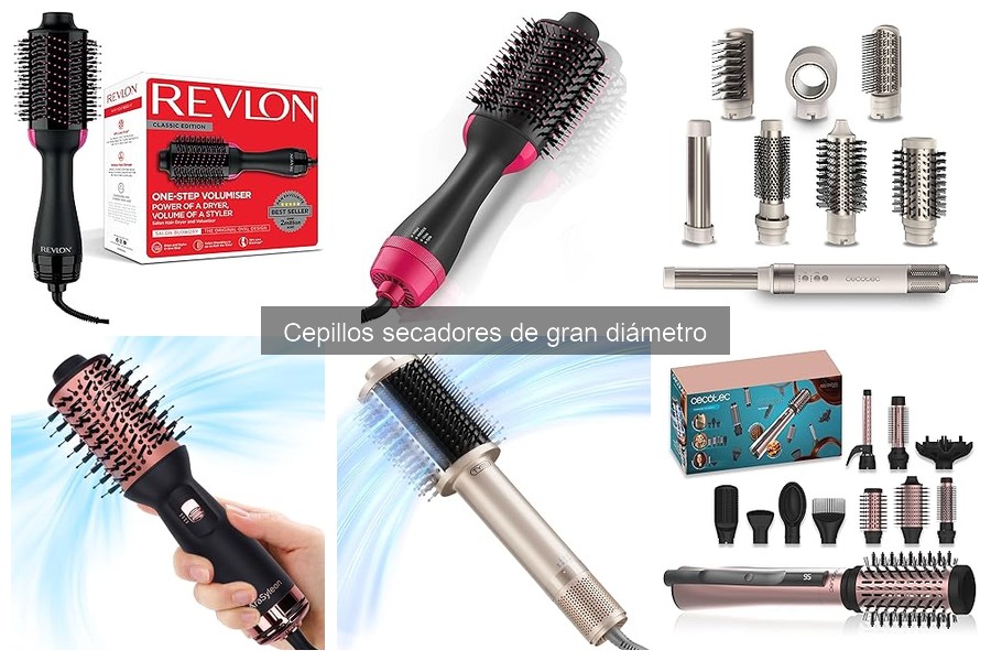 Alternativas a cepillos secadores de gran diámetro para peinar