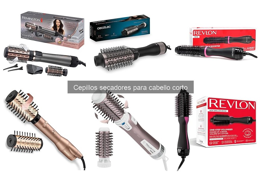 Alternativas a cepillos secadores para cabello corto