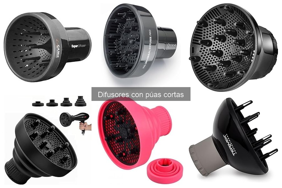 Alternativas a difusores con púas cortas para el peinado