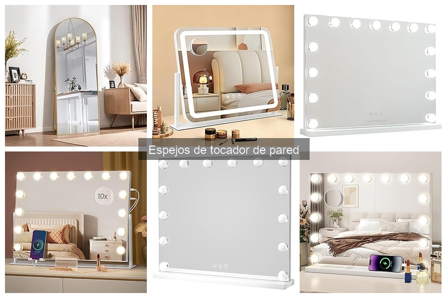 Alternativas a los espejos de tocador de pared: opciones útiles