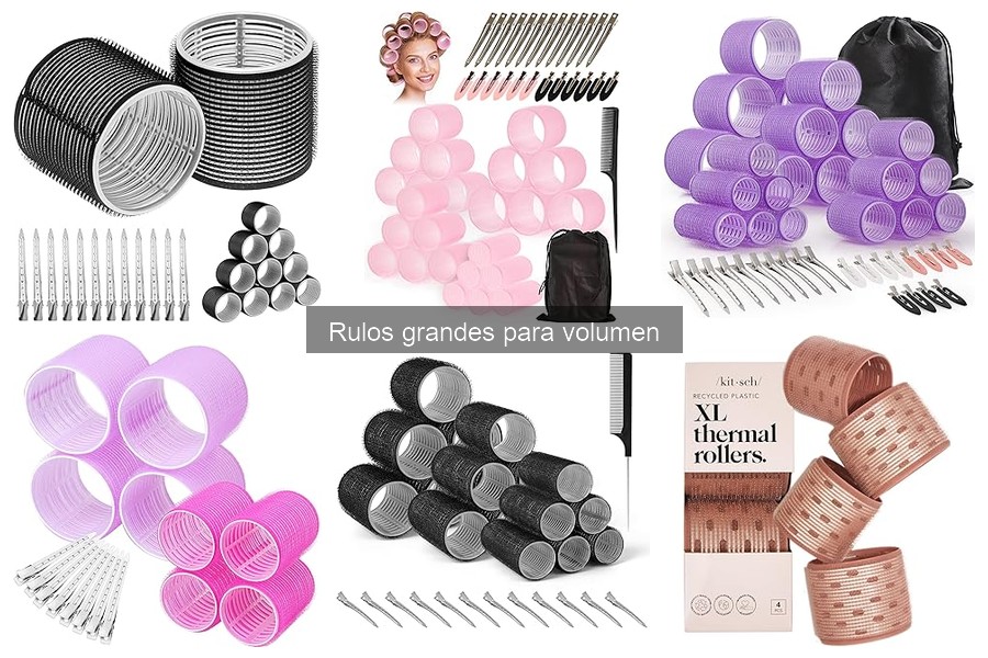 Alternativas a los rulos grandes para volumen en el cabello