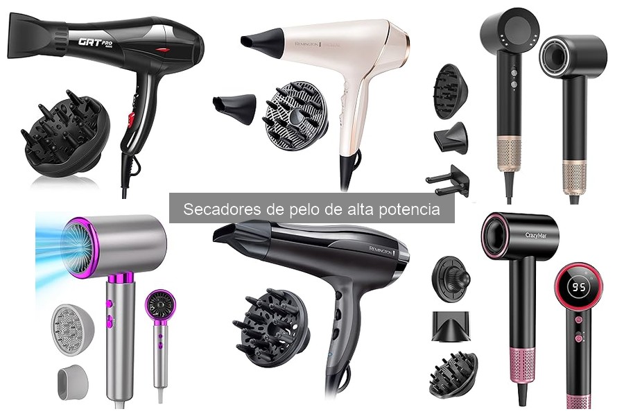 Alternativas a secadores de pelo de alta potencia