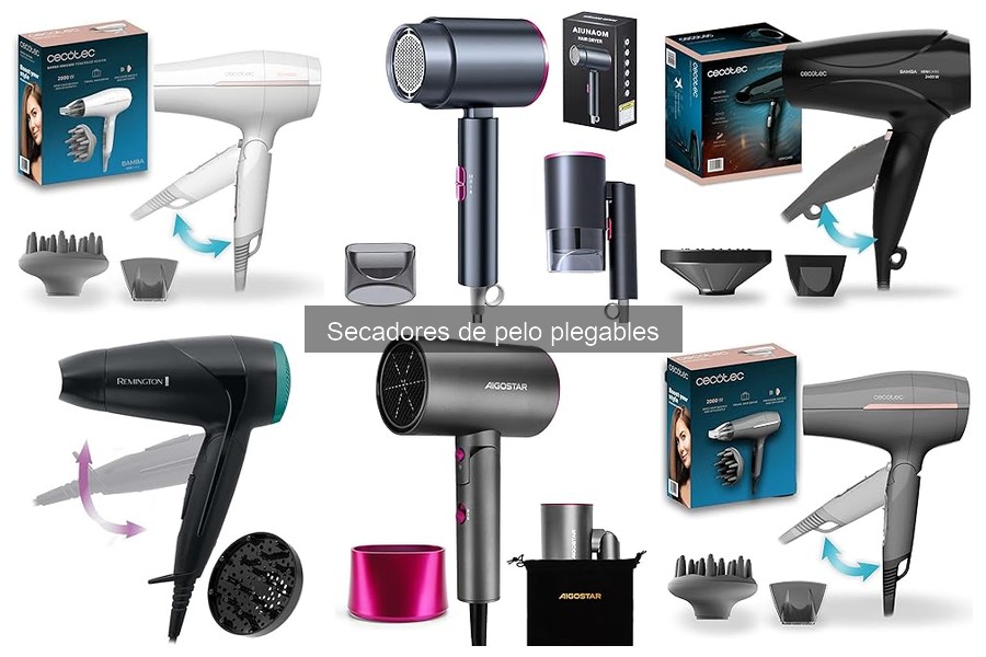 Alternativas a secadores de pelo plegables para viajes