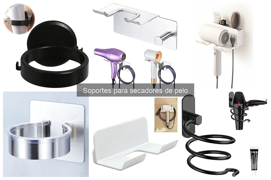 Alternativas creativas a los soportes para secadores de pelo
