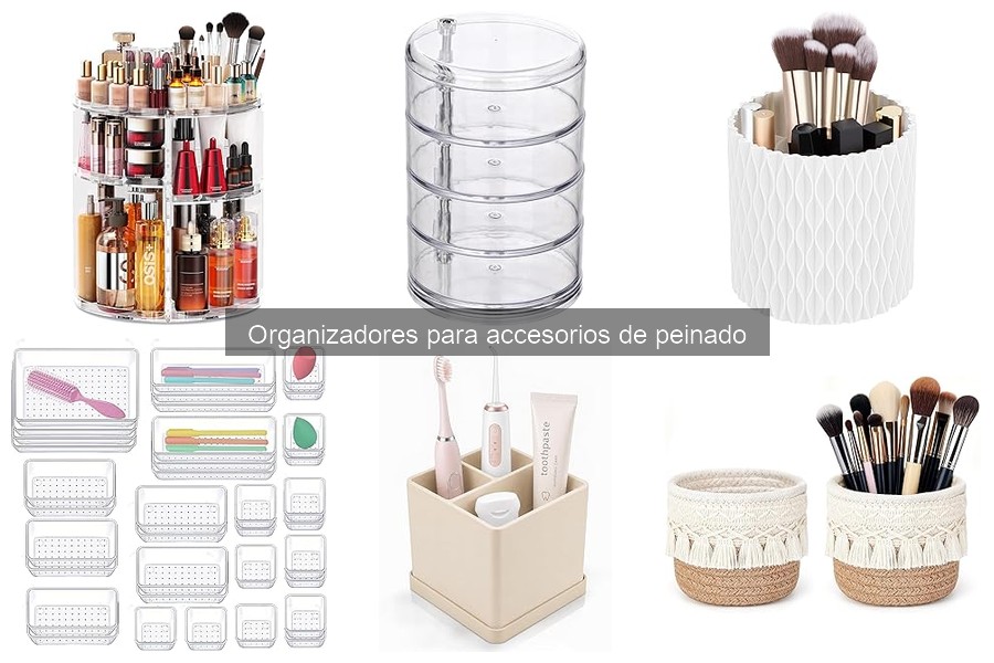 Alternativas creativas a organizadores para accesorios de peinado