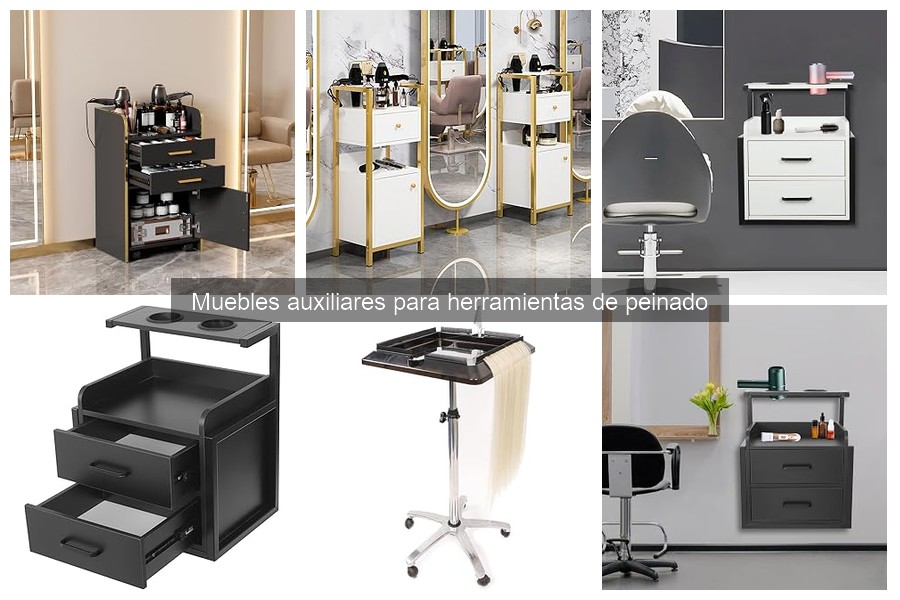 Alternativas prácticas a muebles auxiliares para peinado