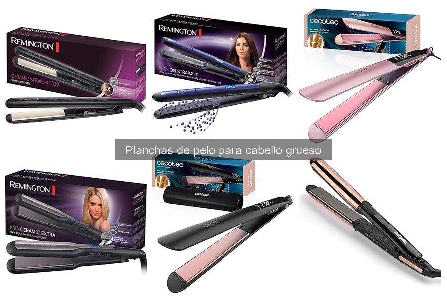 Características esenciales de planchas para cabello grueso