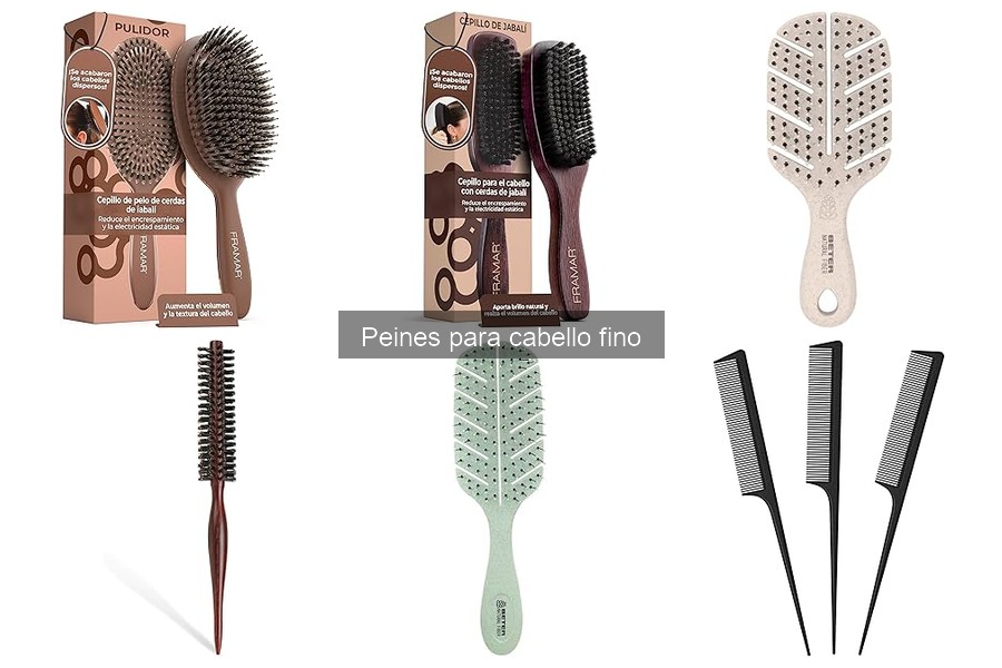 Cómo cuidar y mantener peines para cabello fino