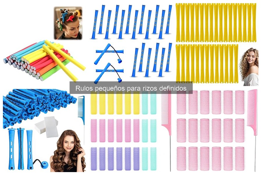 Cómo elegir rulos pequeños para rizos definidos