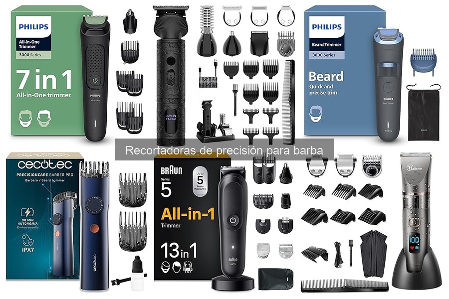Cómo usar correctamente una recortadora de precisión de barba