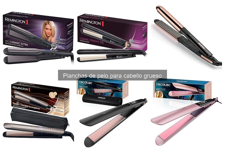 Cómo usar planchas de pelo en cabello grueso eficazmente
