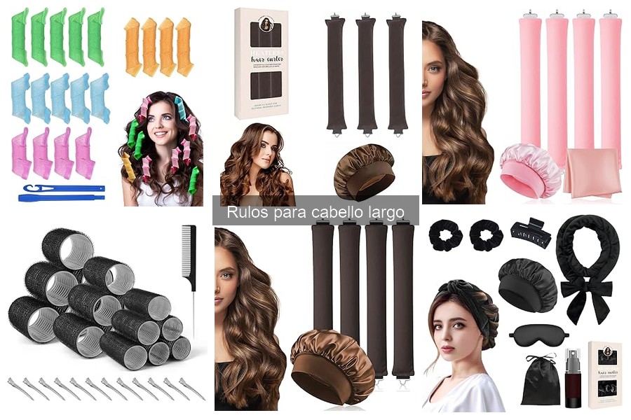 Cómo usar rulos para cabello largo en diversos peinados