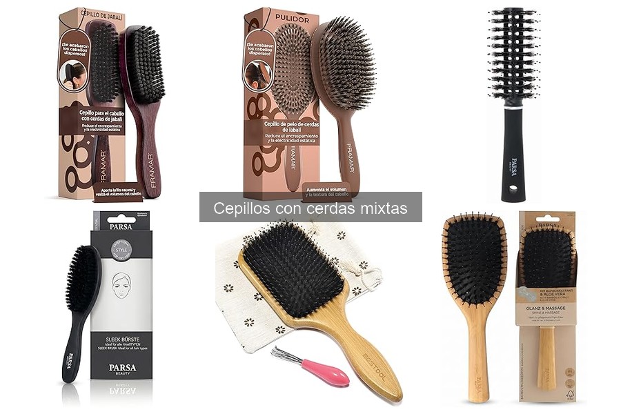 Cómo usar un cepillo con cerdas mixtas para peinar mejor
