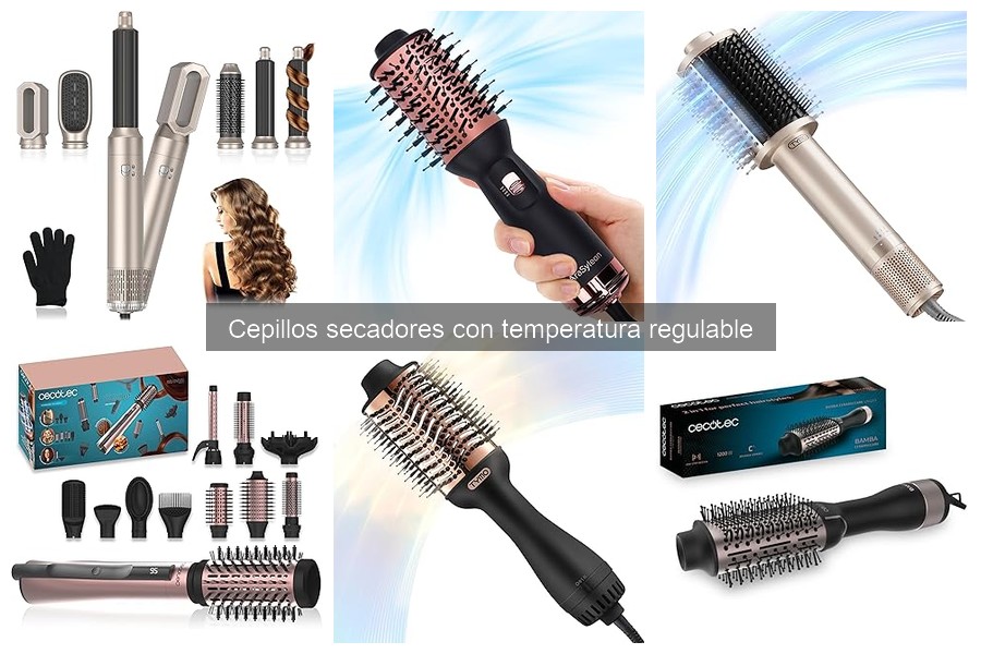 Cómo usar un cepillo secador con temperatura regulable