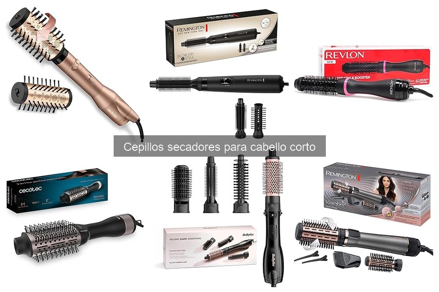 Cómo usar un cepillo secador en cabello corto eficazmente