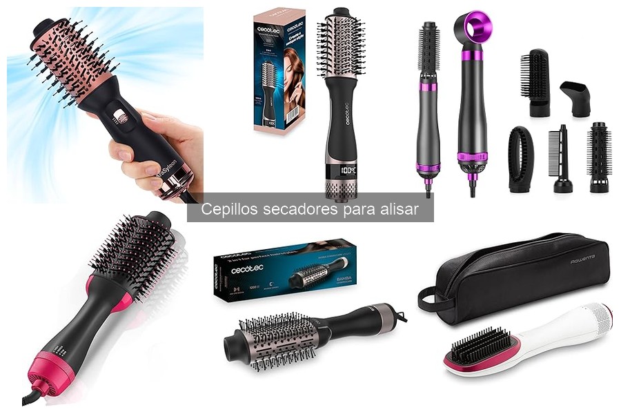 Cómo usar un cepillo secador para alisar el cabello