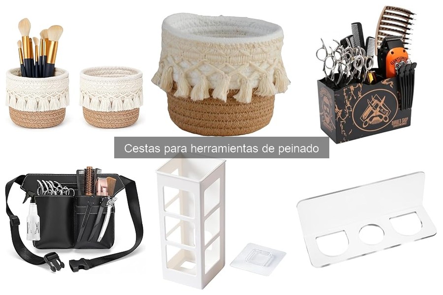 Comparativa: Cestas de plástico vs. cestas de tela para herramientas de peinado