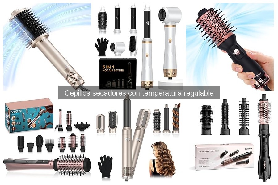 Comparativa de cepillos secadores con temperatura regulable