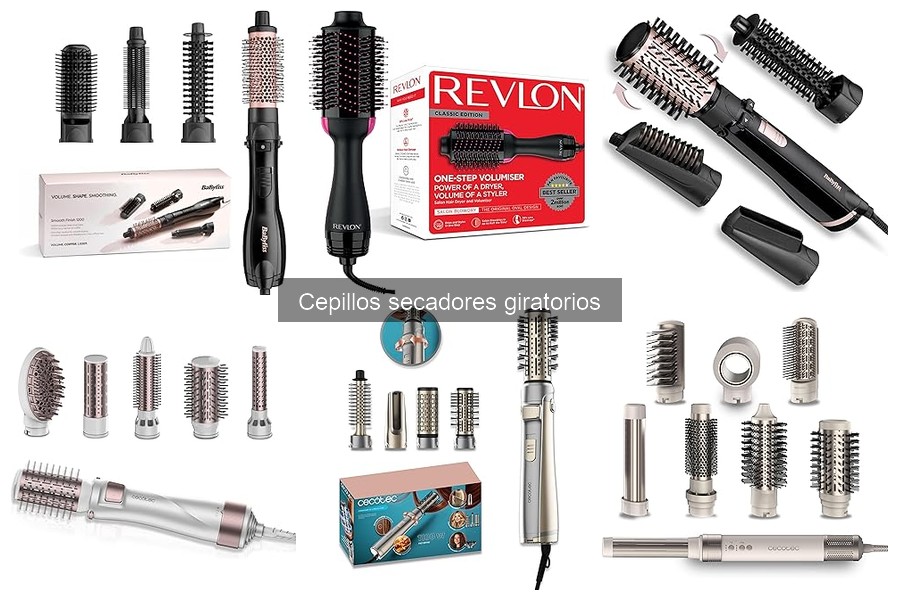 Comparativa de cepillos secadores giratorios: BaByliss vs REVLON vs JOCCA
