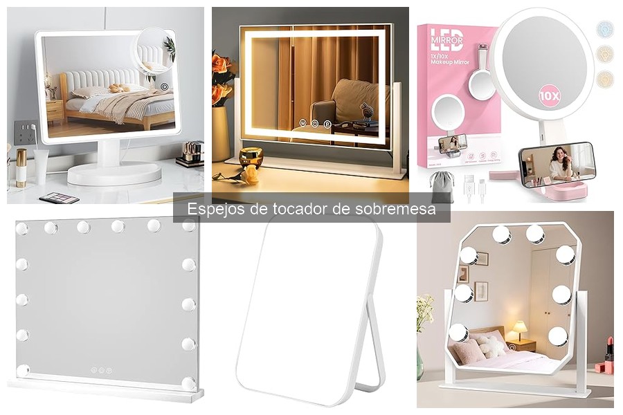 Comparativa de Espejos de Tocador: Con Luz vs Sin Luz