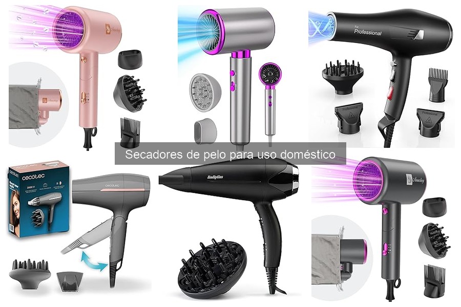 Comparativa de los Mejores Secadores de Pelo para Uso Doméstico