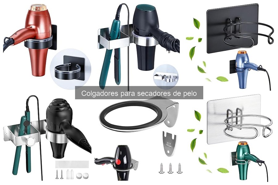 Comparativa de materiales en colgadores para secadores de pelo
