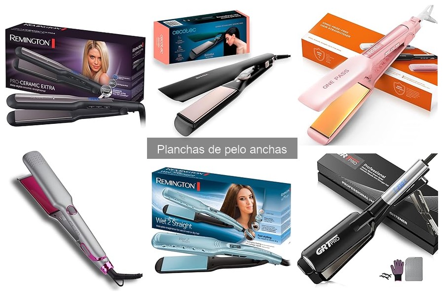 Comparativa de precios de planchas de pelo anchas en tiendas