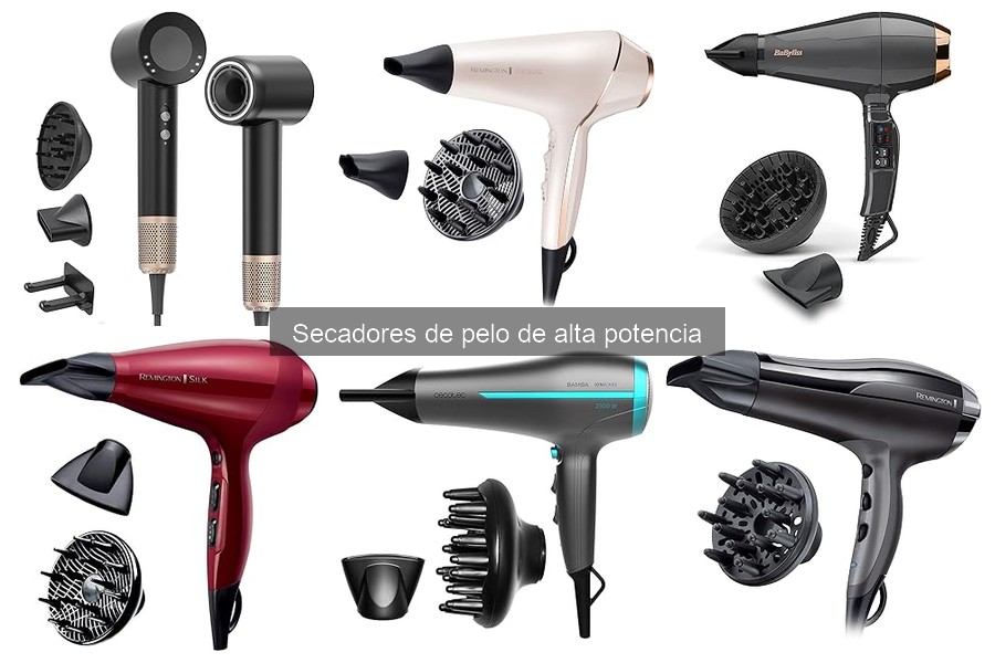 Comparativa de secadores de pelo de alta potencia para tu cabello