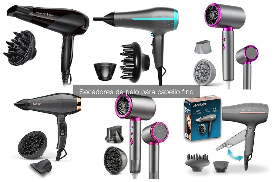 Comparativa de secadores de pelo para cabello fino: mejores opciones