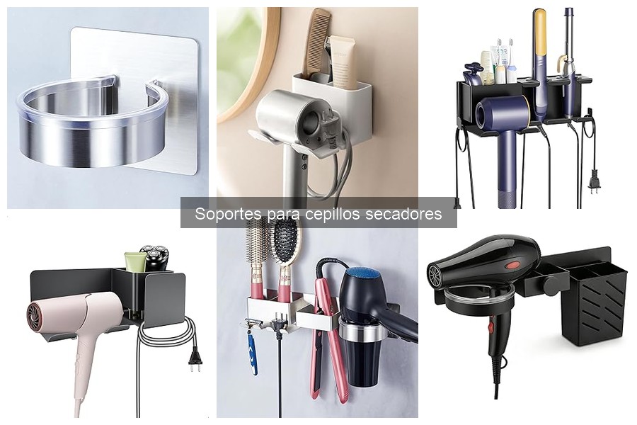 Comparativa de Soportes de Pared y de Mesa para Cepillos Secadores