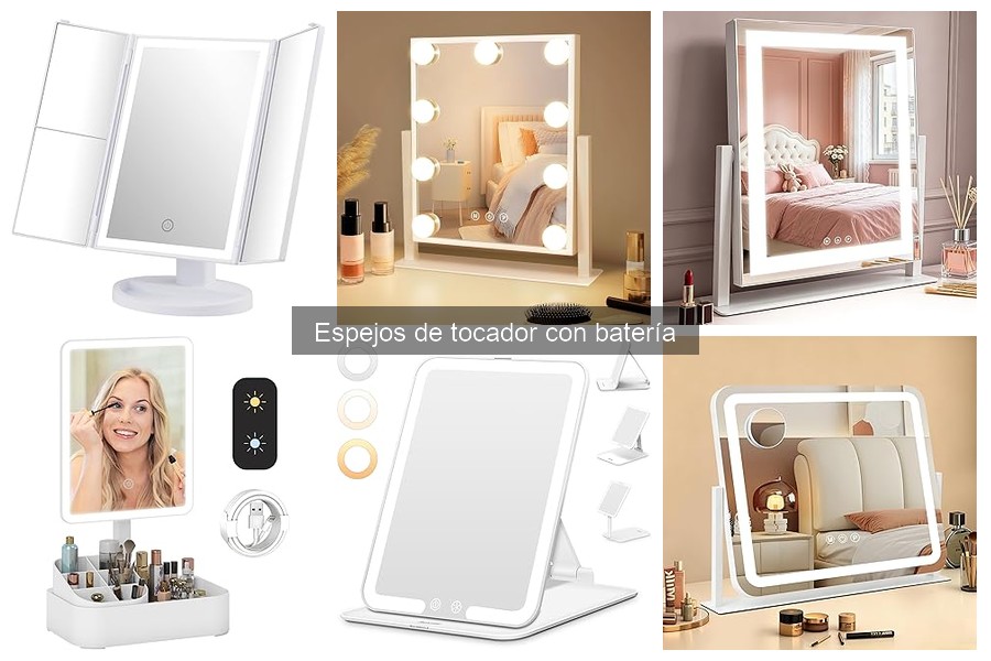 Comparativa: Espejos de tocador con batería vs. fijos