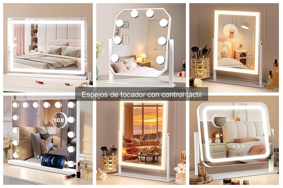 Comparativa: Espejos de tocador con control táctil vs. convencionales