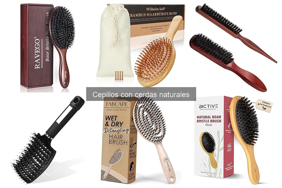 Compatibilidad de cepillos con cerdas naturales y productos de peinado