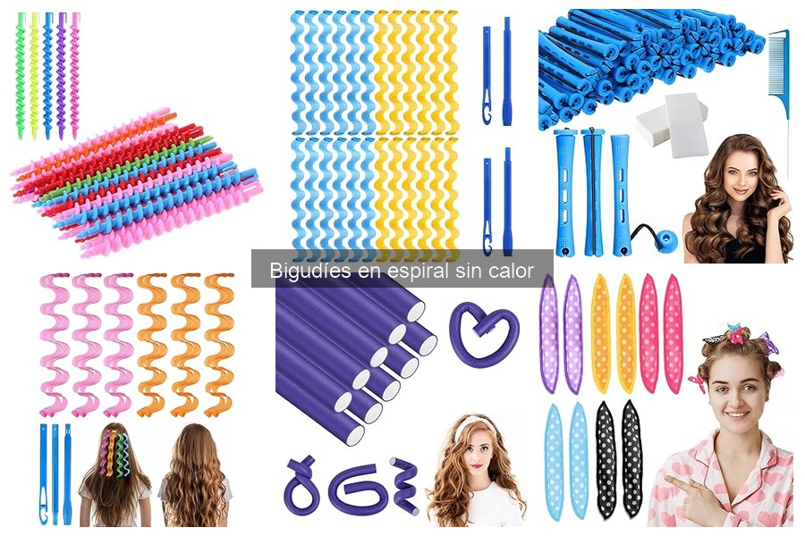 Consigue rizos duraderos con bigudíes en espiral sin calor