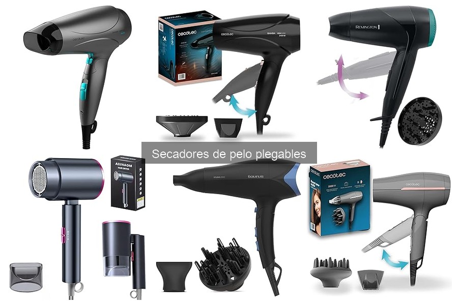 Cuidados para el cabello al usar secadores de pelo plegables