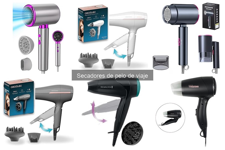 Descubre los Mejores Tipos de Secadores de Pelo de Viaje
