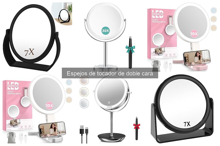 Descubre qué es un espejo de tocador de doble cara