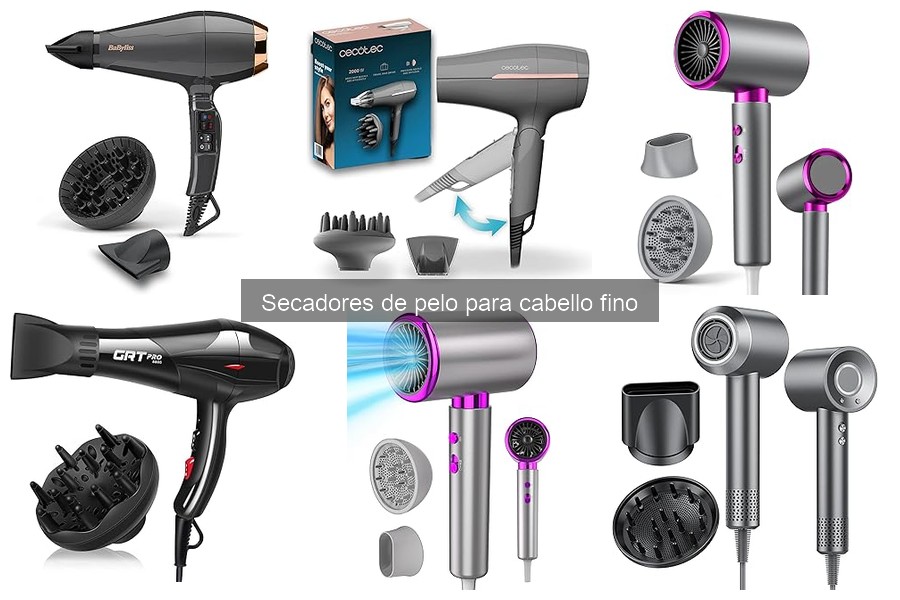 Diferencias entre secadores para cabello fino y grueso