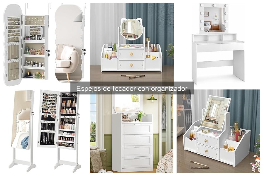 Dónde comprar espejos de tocador con organizador ¡Las mejores opciones!
