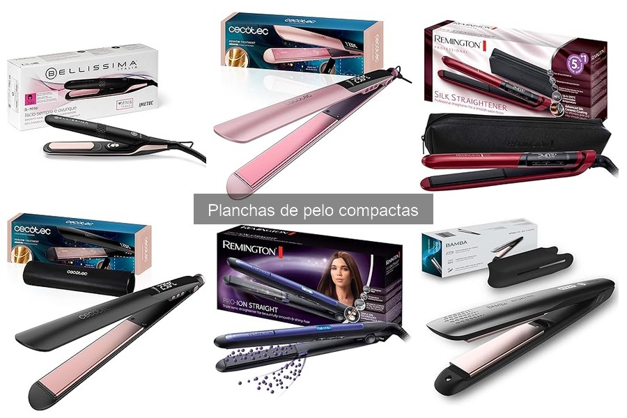 Eficiencia de las planchas de pelo compactas en cabellos rizados