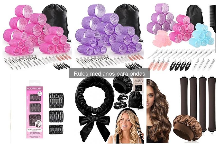 Elige los mejores rulos medianos para ondas según tu cabello