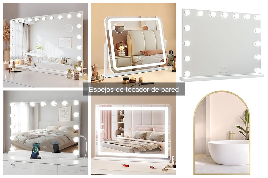 Espejos de tocador de pared: características y ventajas