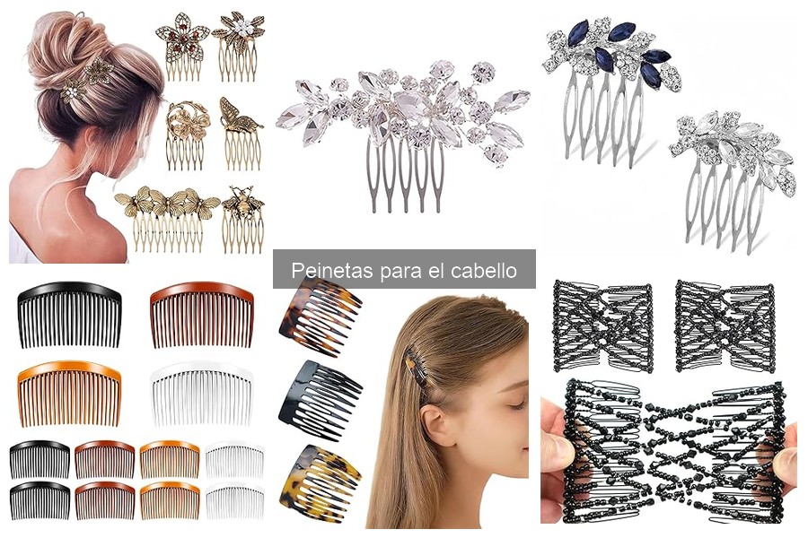 Estilos de peinado fácil con peinetas para el cabello