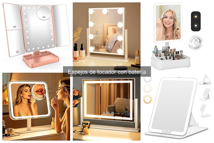 Guía para elegir el espejo de tocador con batería ideal