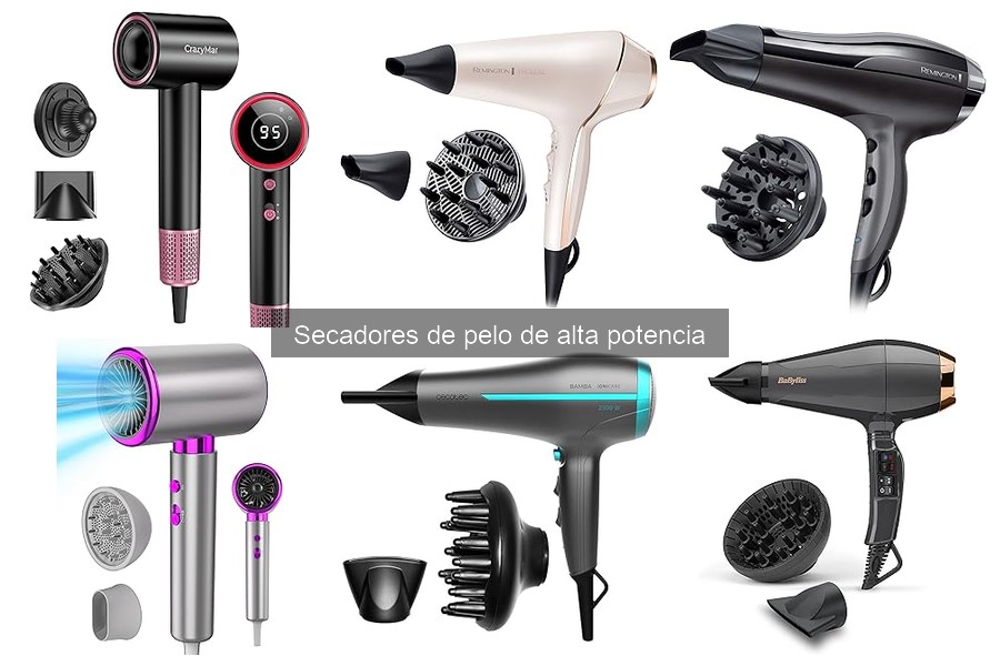 Mantenimiento adecuado de secadores de pelo de alta potencia