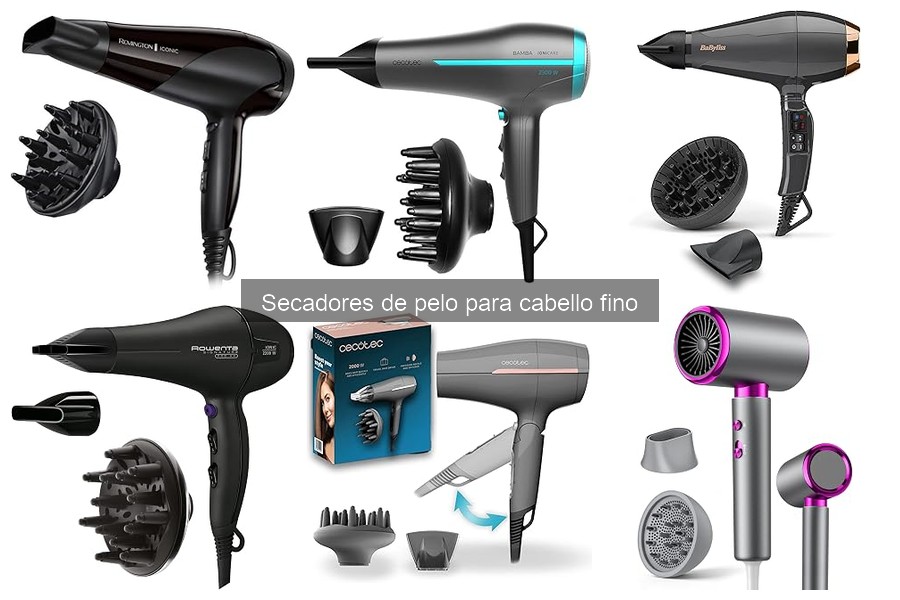 Mantenimiento de secadores de pelo para cabello fino