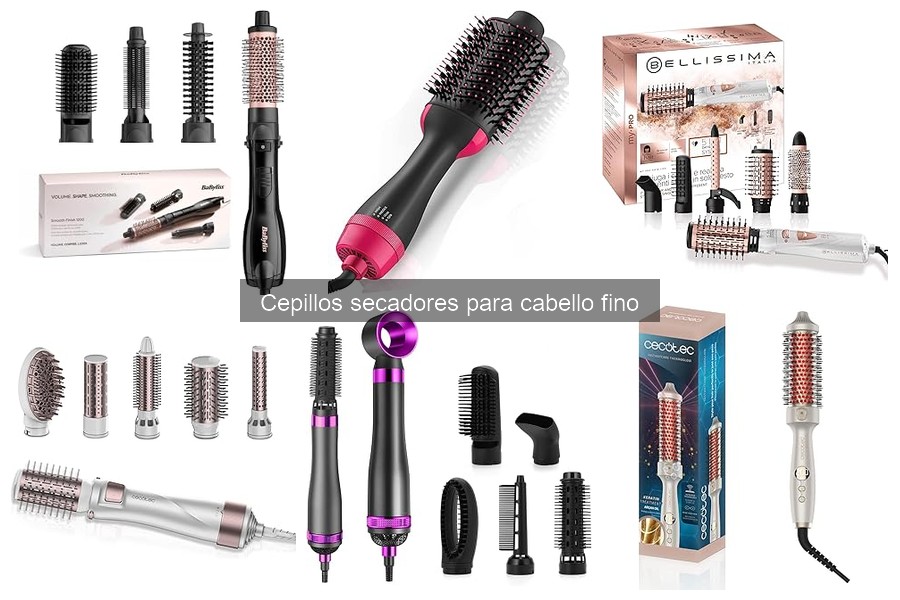 Mantenimiento y limpieza de cepillos secadores para cabello fino