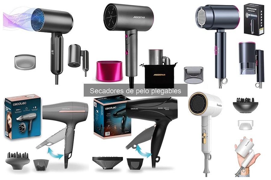 Mantenimiento y limpieza de secadores de pelo plegables
