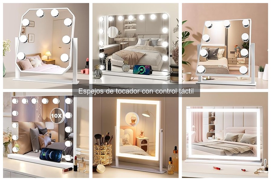 Mejores accesorios para espejos de tocador con control táctil